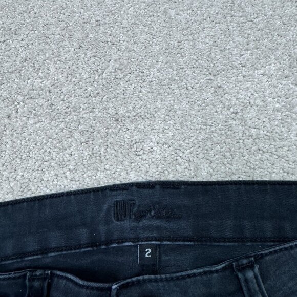 Kut From The Kluth Jeans Women’s Black Distressed Skinny Pockets Size 2 - Picture 11 of 11